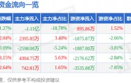 股票行情快报：浙大网新（600797）2月13日主力资金净卖出1.11亿元