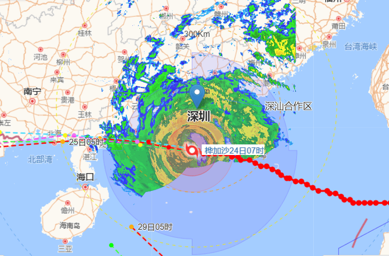 紧急提醒:不要外出!深圳即将进入10级风圈!